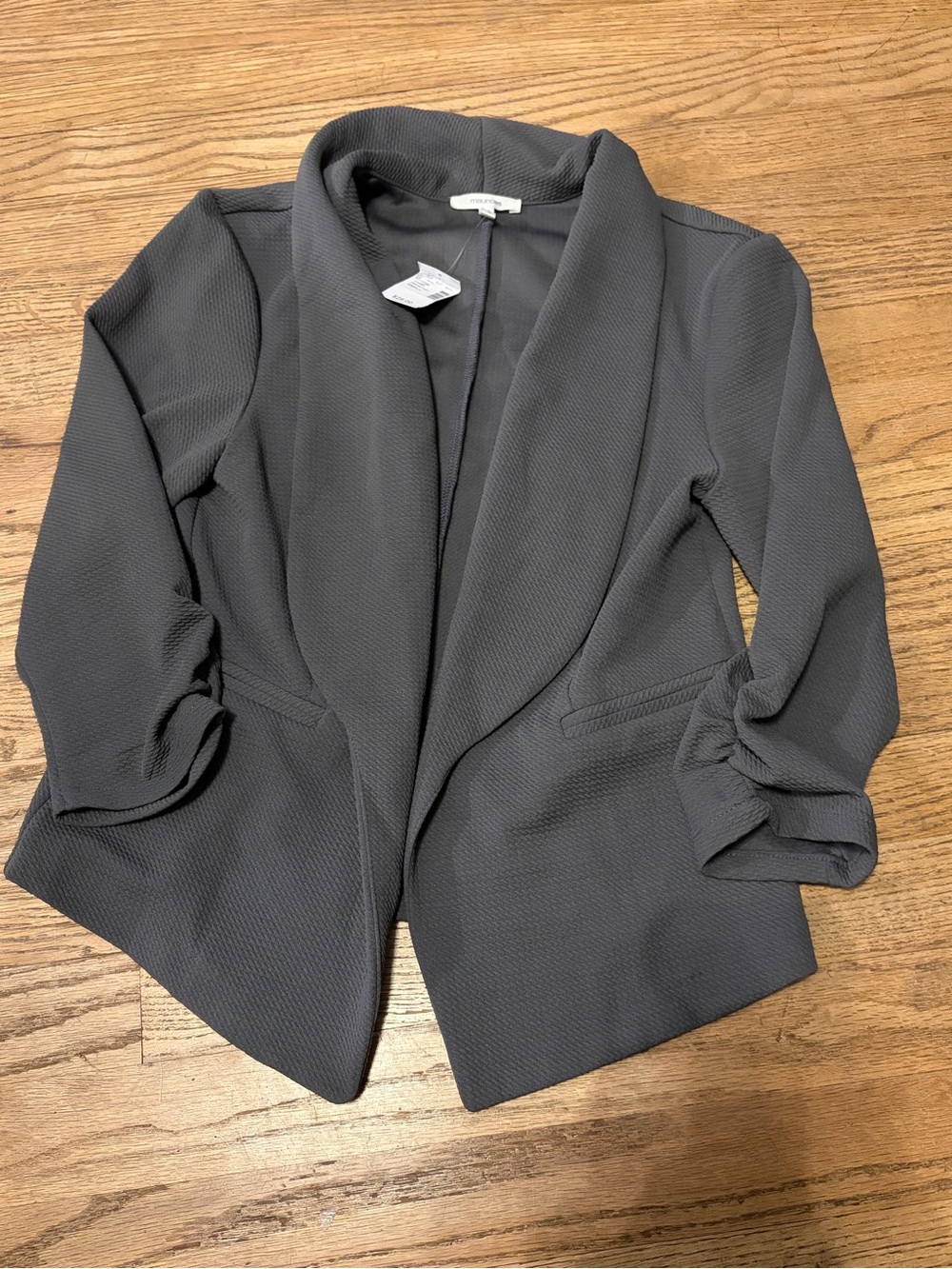 Gray Open-Front Women's Blazer Jacket Maurice’s size small